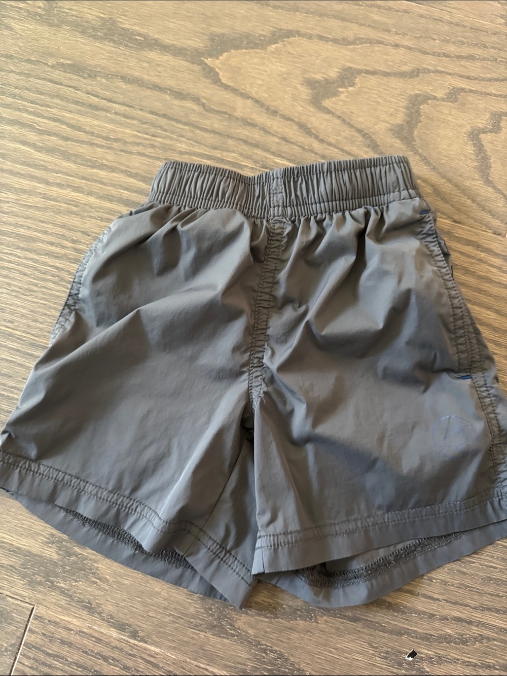 Boys Gray Elastic-Waist Active Shorts